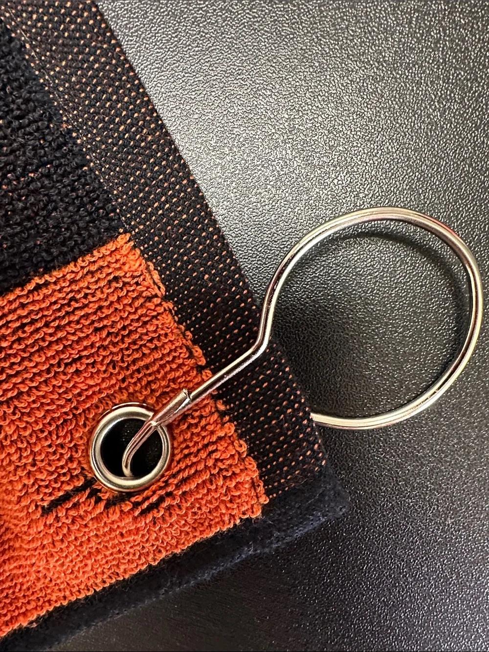 Harley-Davidson Orange and Black Motorcycles Logo Hand Towel